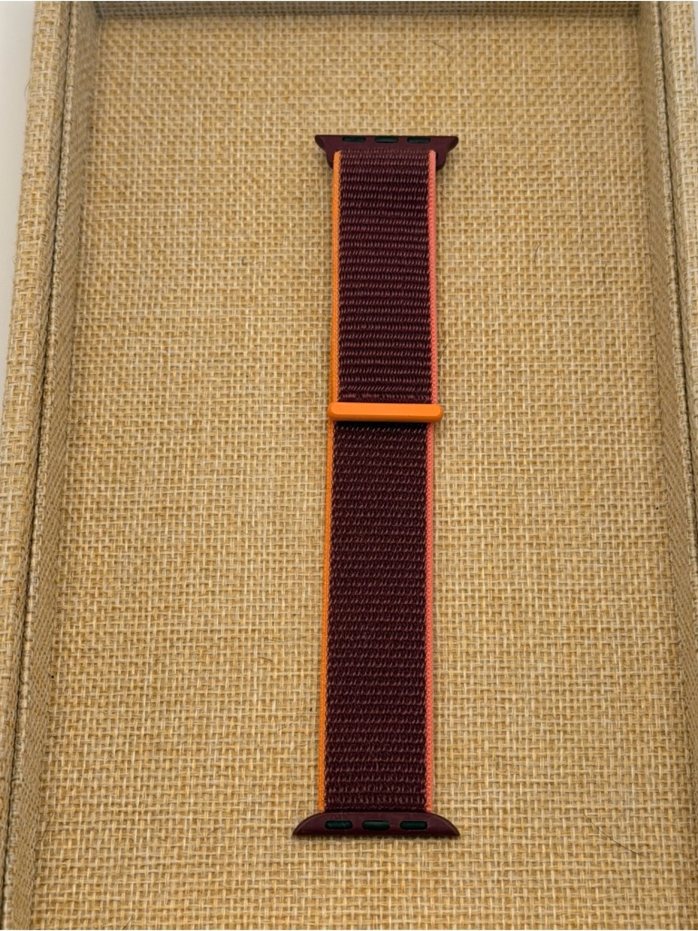Apple Watch OEM 38/40/41mm, Purple/ Orange, Sport Loop Band, Very Good
